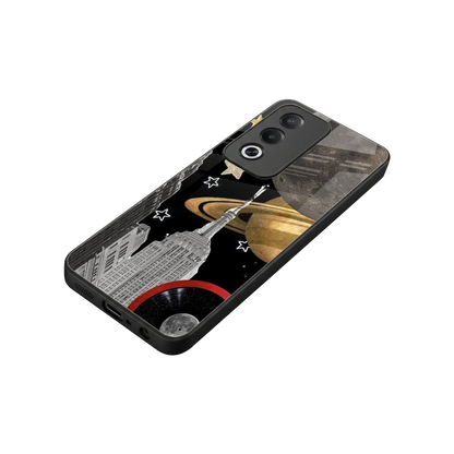 City Cosmos stylish phone case for oppo a3 pro | glossy glass and slim fit