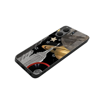 City Cosmos stylish phone case for oppo a5x 5g | glossy glass and slim fit