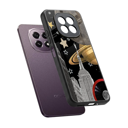 City Cosmos sleek oppo f29 5g cover with tempered glass back and TPU edges