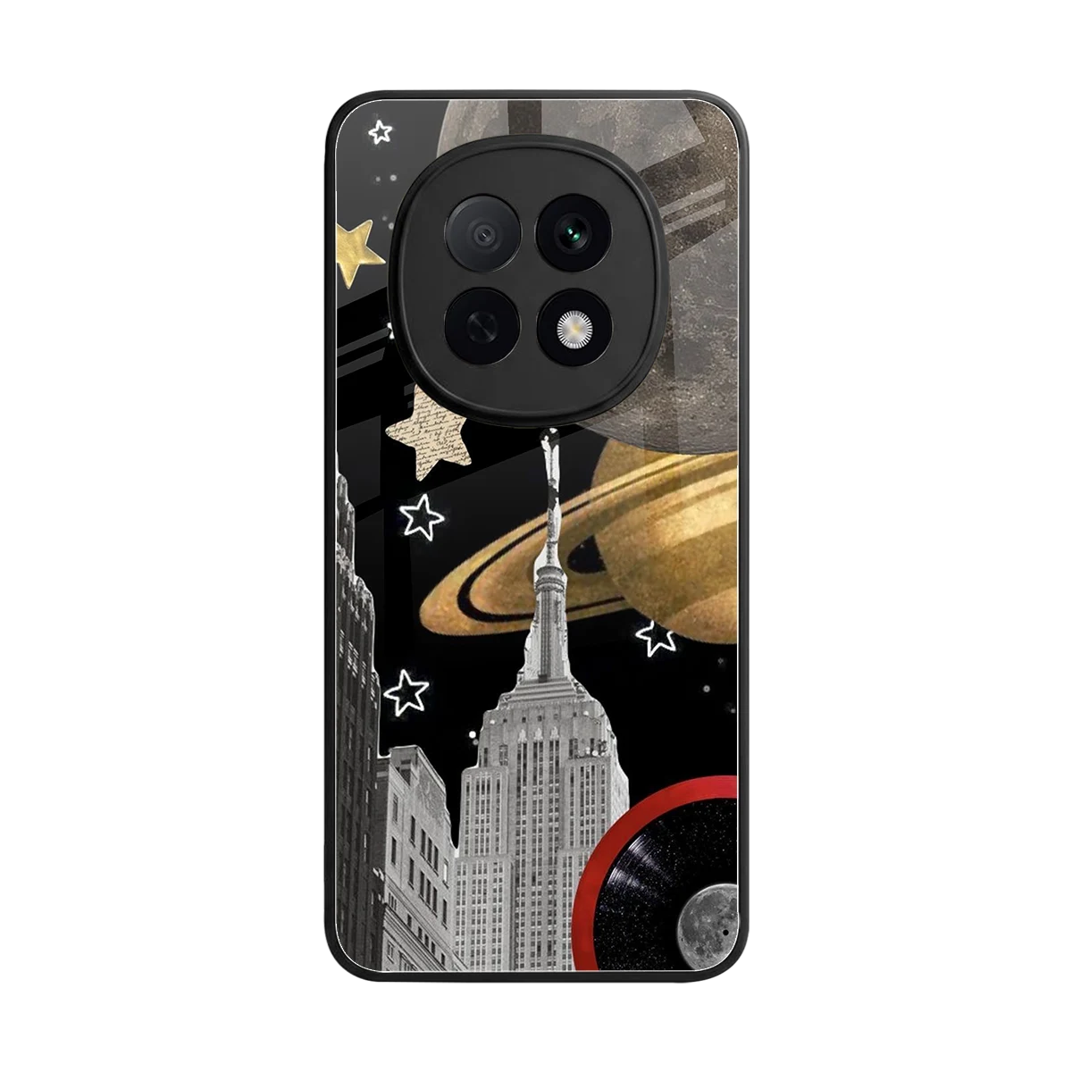 City Cosmos back phone cover | glass case for oppo f29 pro 5g