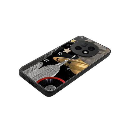 City Cosmos stylish phone case for oppo f29 pro 5g | glossy glass and slim fit