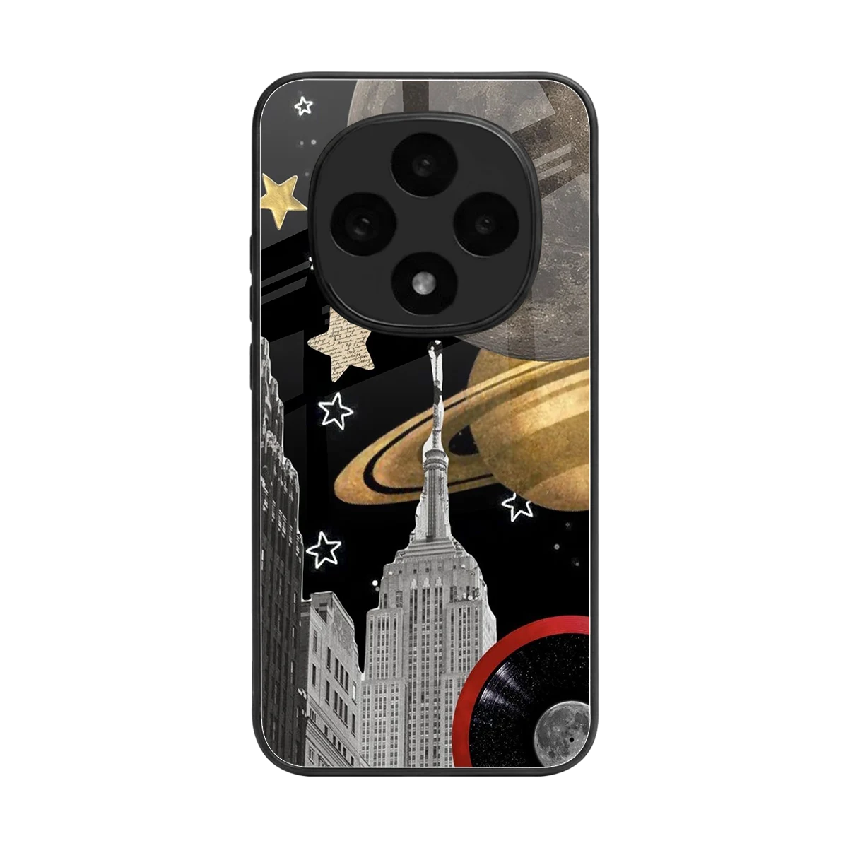 City Cosmos back phone cover | glass case for oppo f31 pro 5g