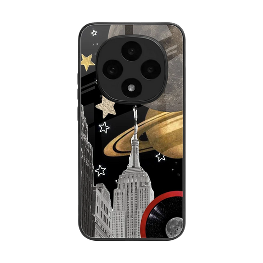 City Cosmos back phone cover | glass case for oppo f31 pro 5g