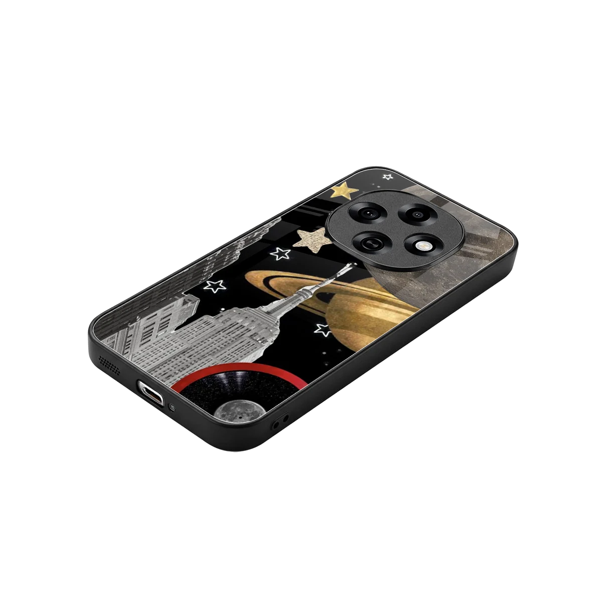 City Cosmos stylish phone case for oppo f31 pro 5g | glossy glass and slim fit