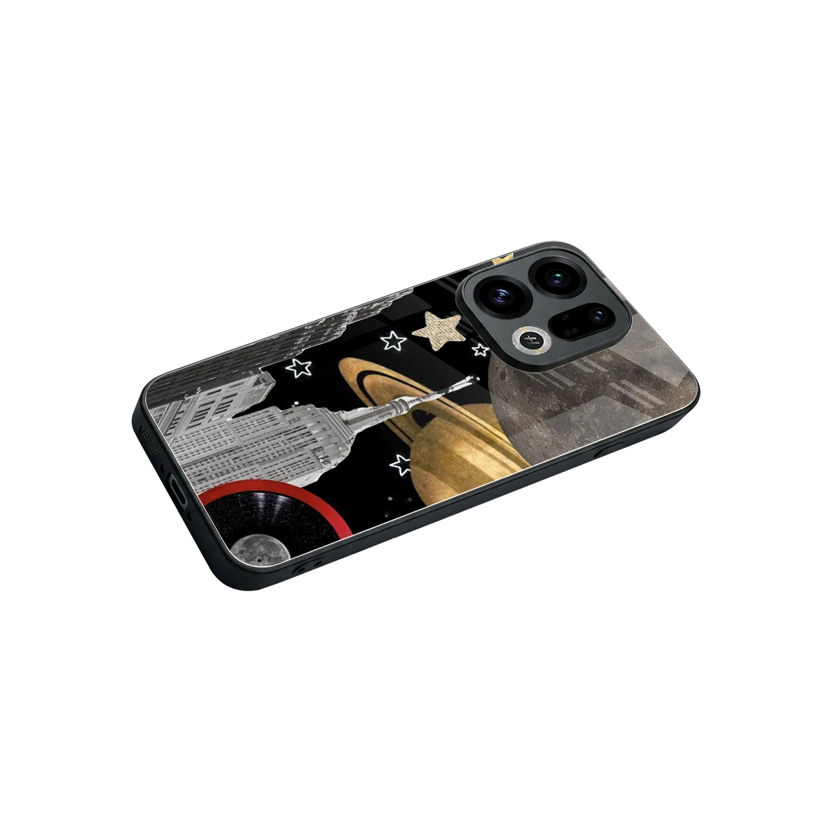 City Cosmos stylish phone case for oppo find x9 | glossy glass and slim fit