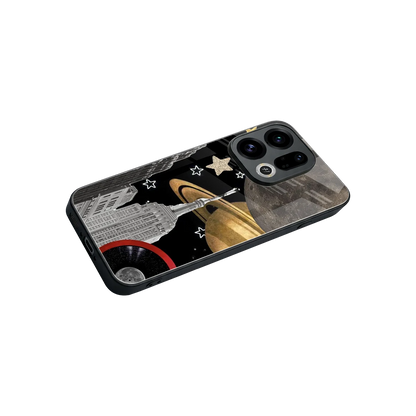 City Cosmos stylish phone case for oppo find x9 | glossy glass and slim fit