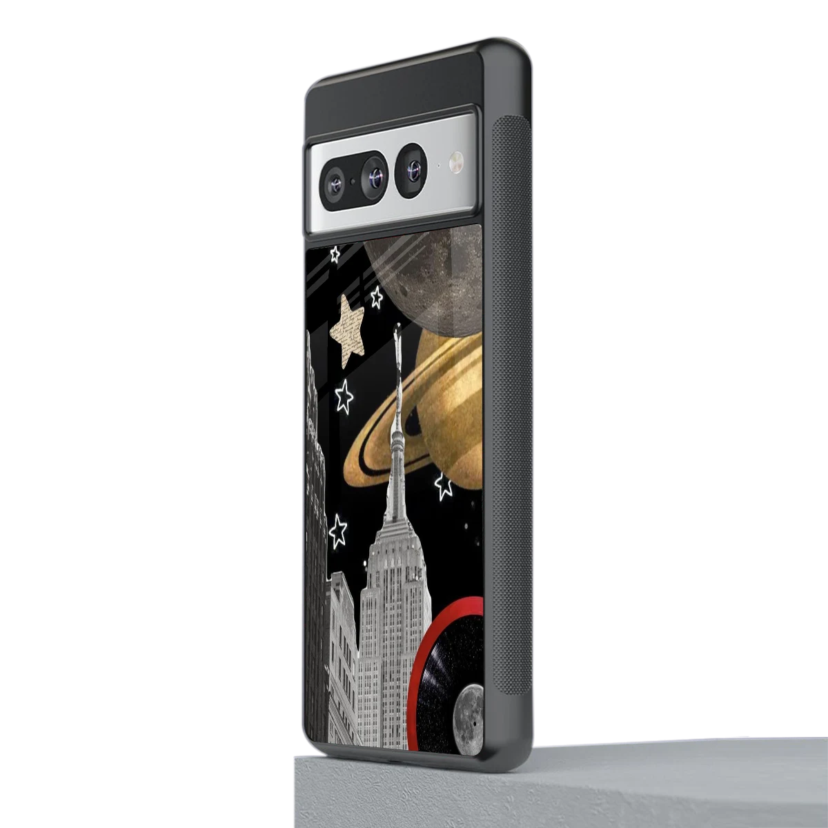 City Cosmos stylish phone case for google pixel 7 pro | glossy glass and slim fit