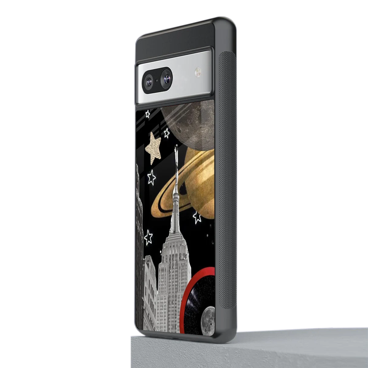 City Cosmos stylish phone case for google pixel 7 | glossy glass and slim fit