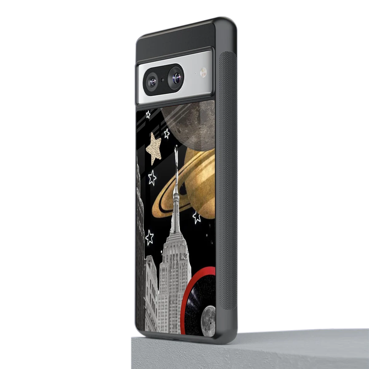 City Cosmos stylish phone case for google pixel 8 | glossy glass and slim fit