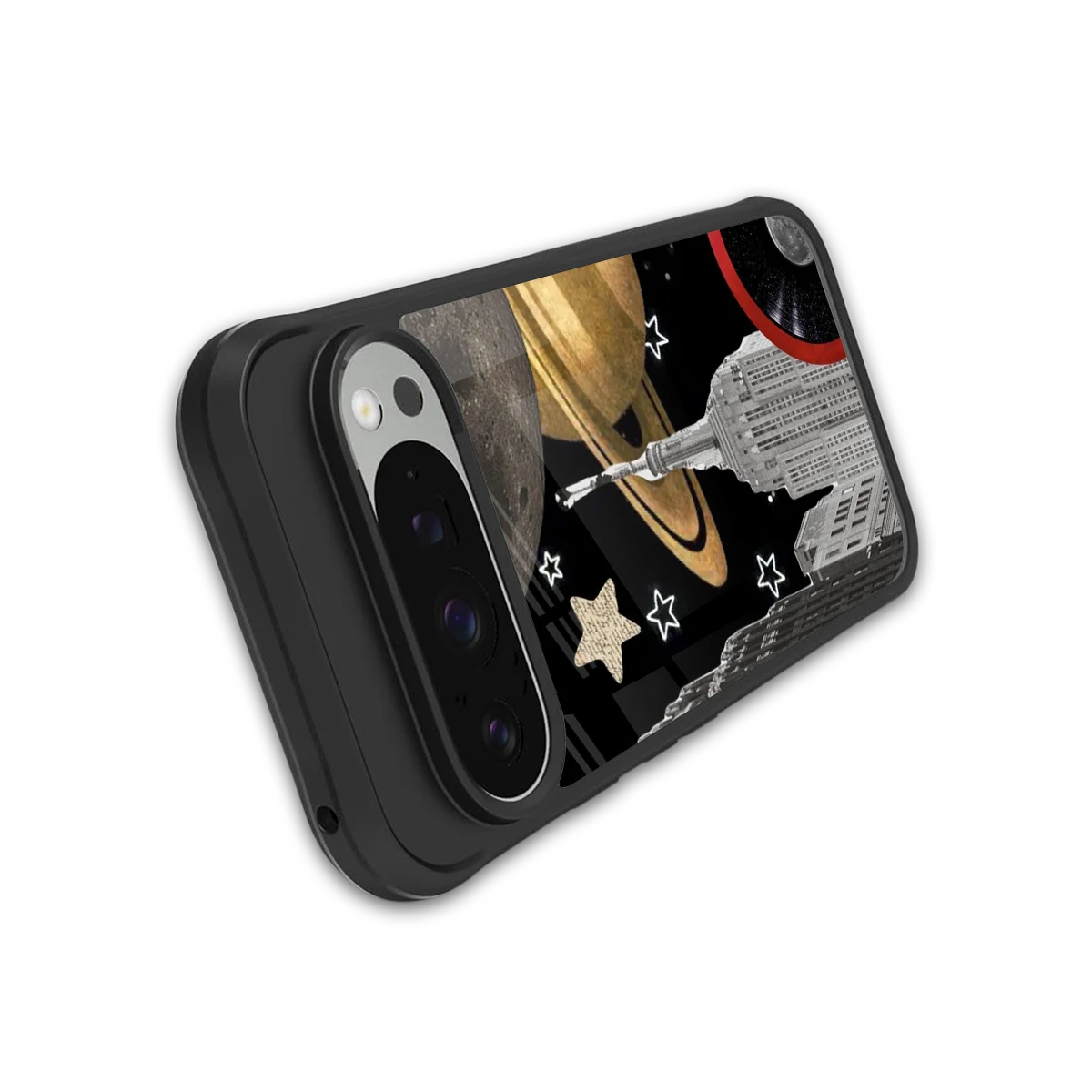 City Cosmos stylish phone case for google pixel 9 pro | glossy glass and slim fit