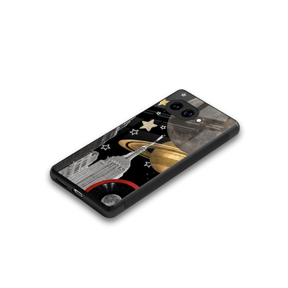 City Cosmos stylish phone case for google pixel 9a | glossy glass and slim fit