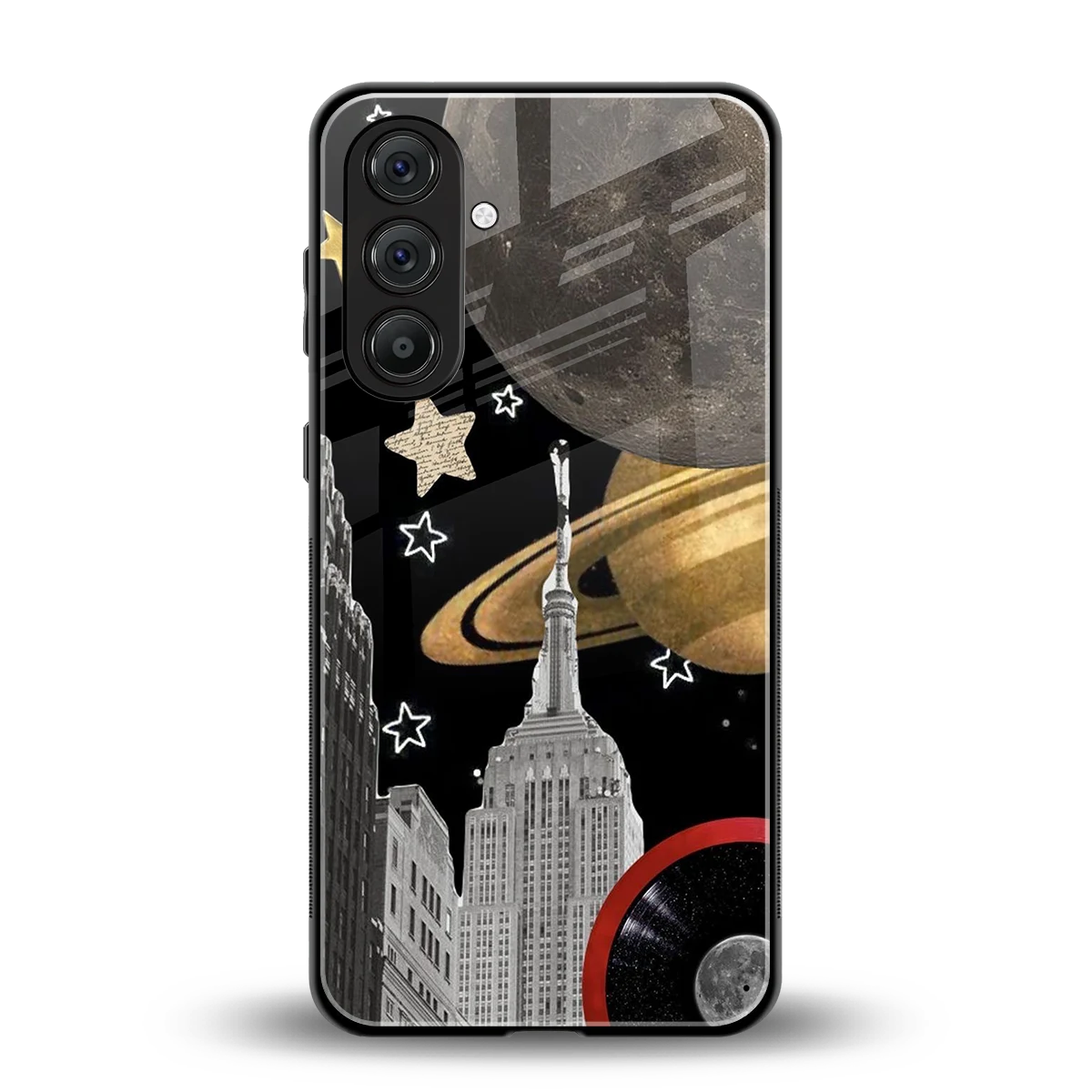 City Cosmos back phone cover | glass case for samsung galaxy a37 5g