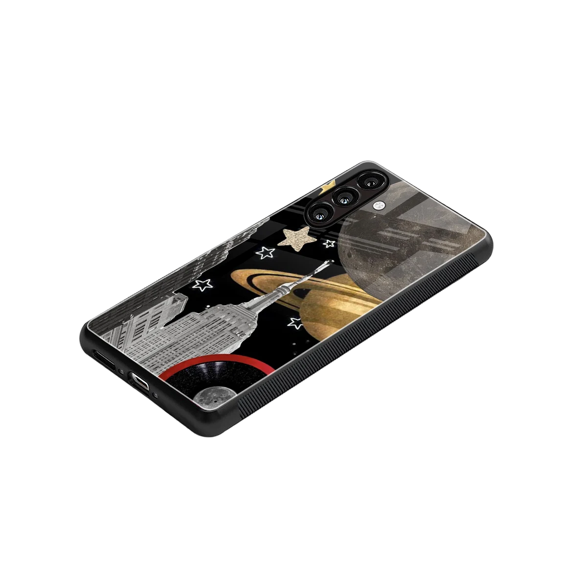 City Cosmos stylish phone case for samsung galaxy a37 5g | glossy glass and slim fit