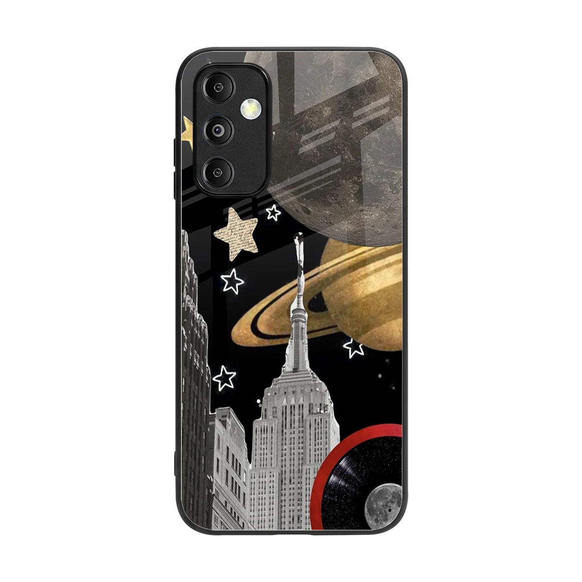 City Cosmos back phone cover | glass case for samsung galaxy m14 5g