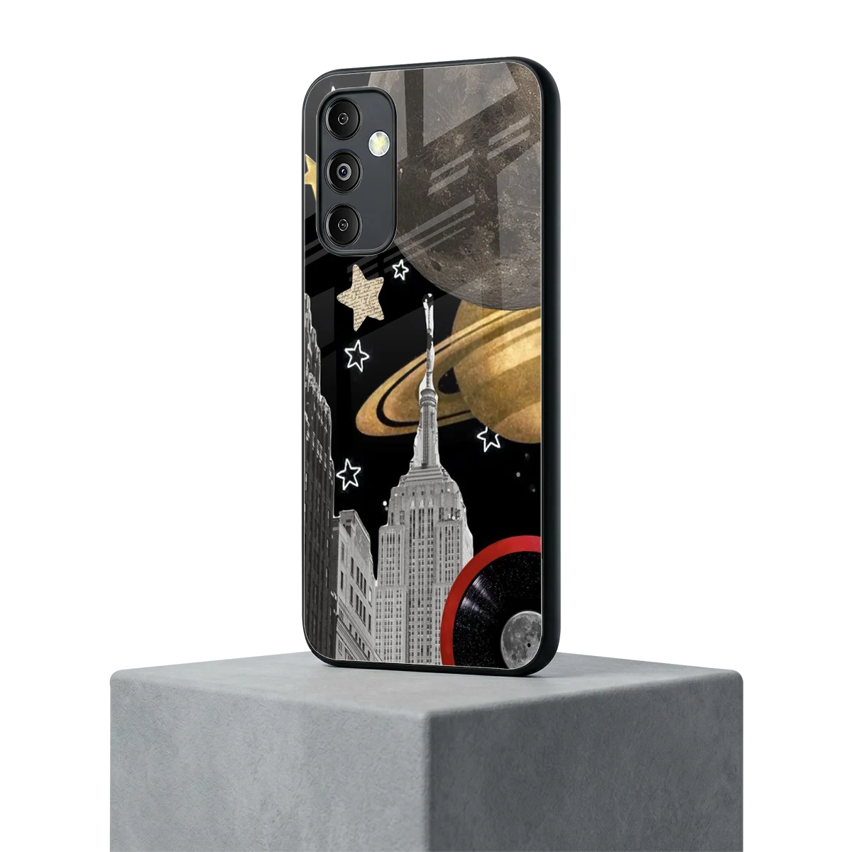 City Cosmos samsung galaxy m14 5g mobile cover | shockproof glass phone case
