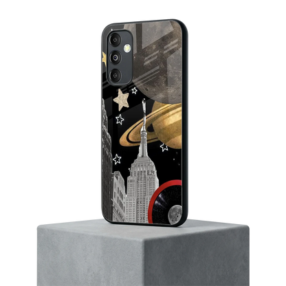City Cosmos samsung galaxy m14 5g mobile cover | shockproof glass phone case