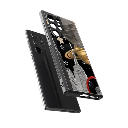 City Cosmos sleek samsung galaxy s23 ultra cover with tempered glass back and TPU edges