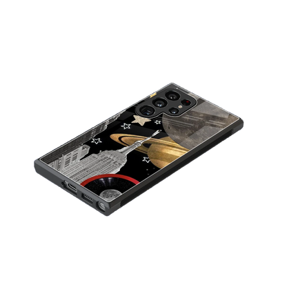 City Cosmos stylish phone case for samsung galaxy s24 ultra | glossy glass and slim fit