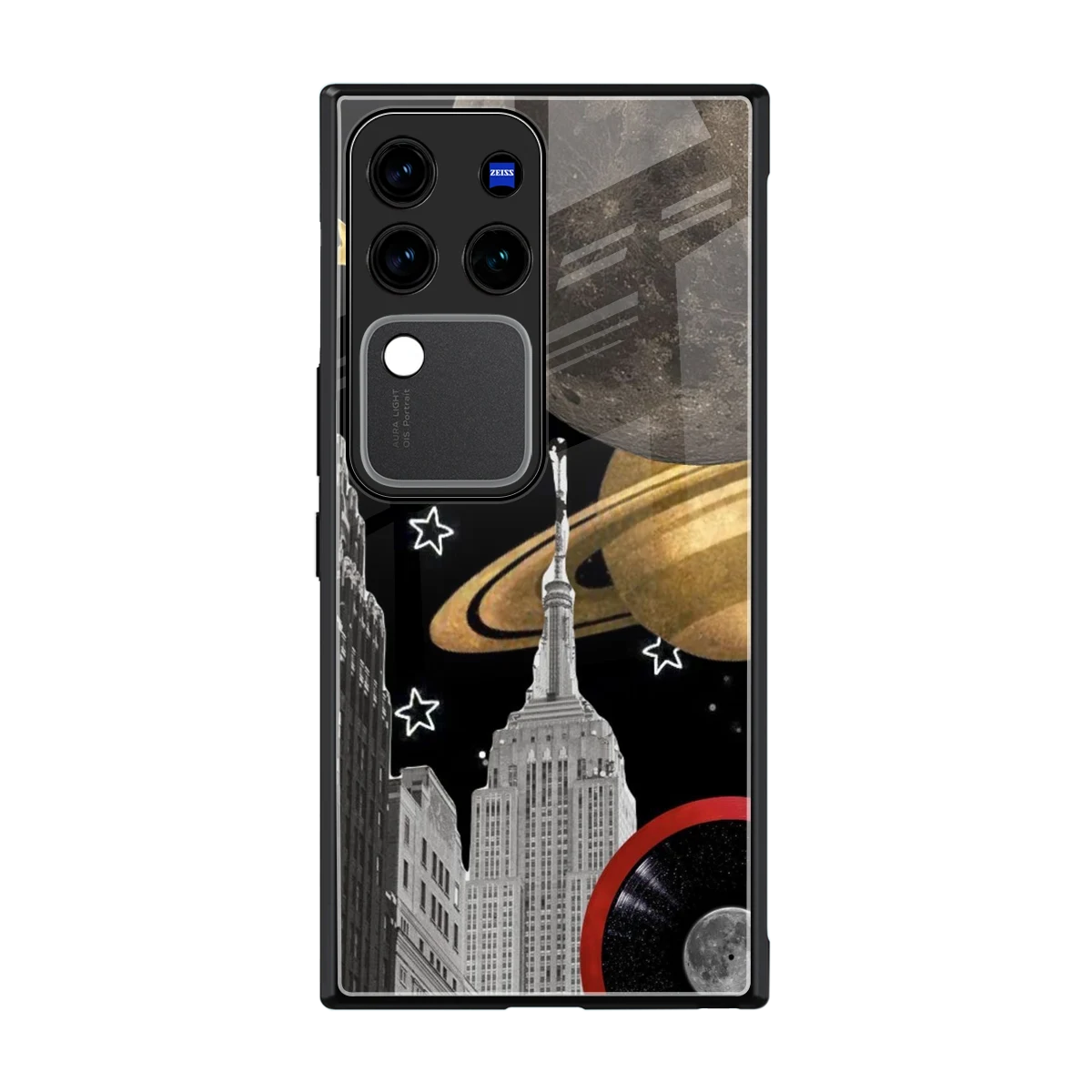 City Cosmos back phone cover | glass case forvivo v30 pro