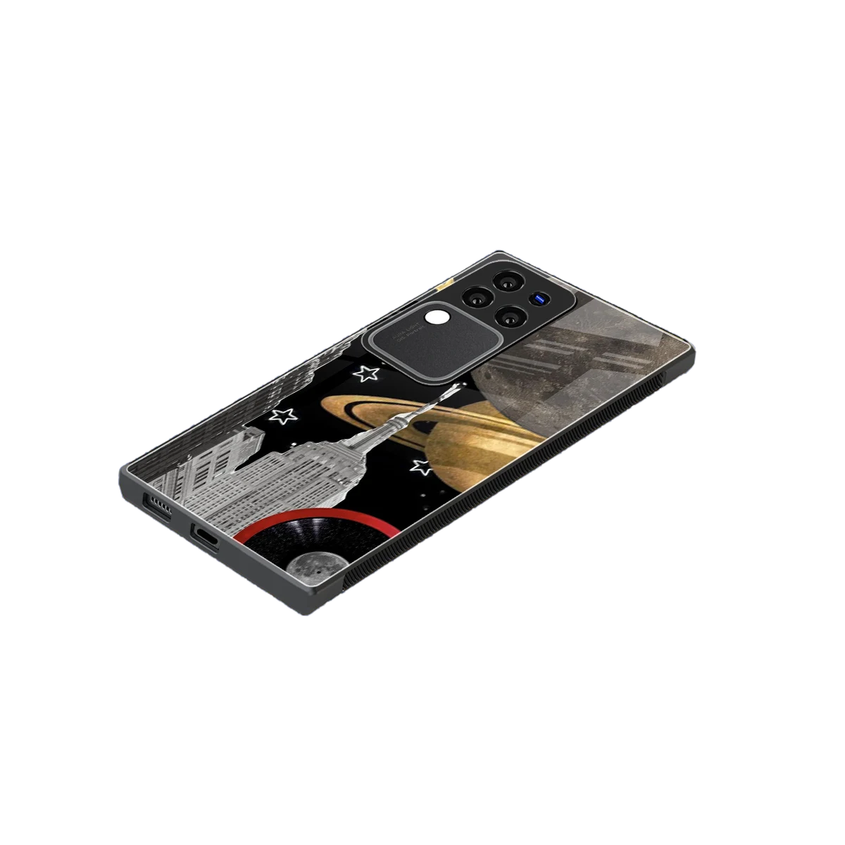 City Cosmos stylish phone case forvivo v30 pro | glossy glass and slim fit