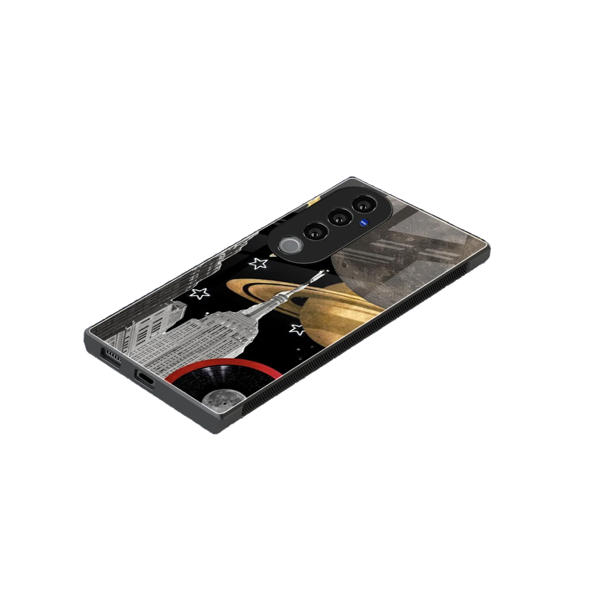 City Cosmos stylish phone case for vivo v40 pro | glossy glass and slim fit