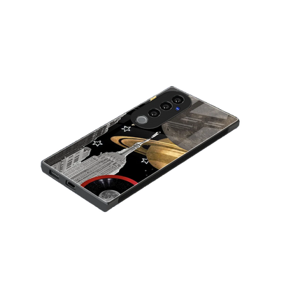 City Cosmos stylish phone case for vivo v40 pro | glossy glass and slim fit