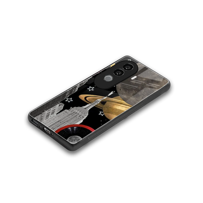 City Cosmos stylish phone case for vivo v40e | glossy glass and slim fit