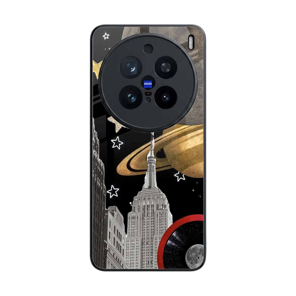 City Cosmos back phone cover | glass case for vivo x200 pro