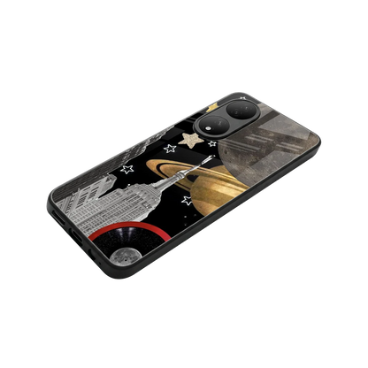 City Cosmos stylish phone case for Vivo-y100 | glossy glass and slim fit