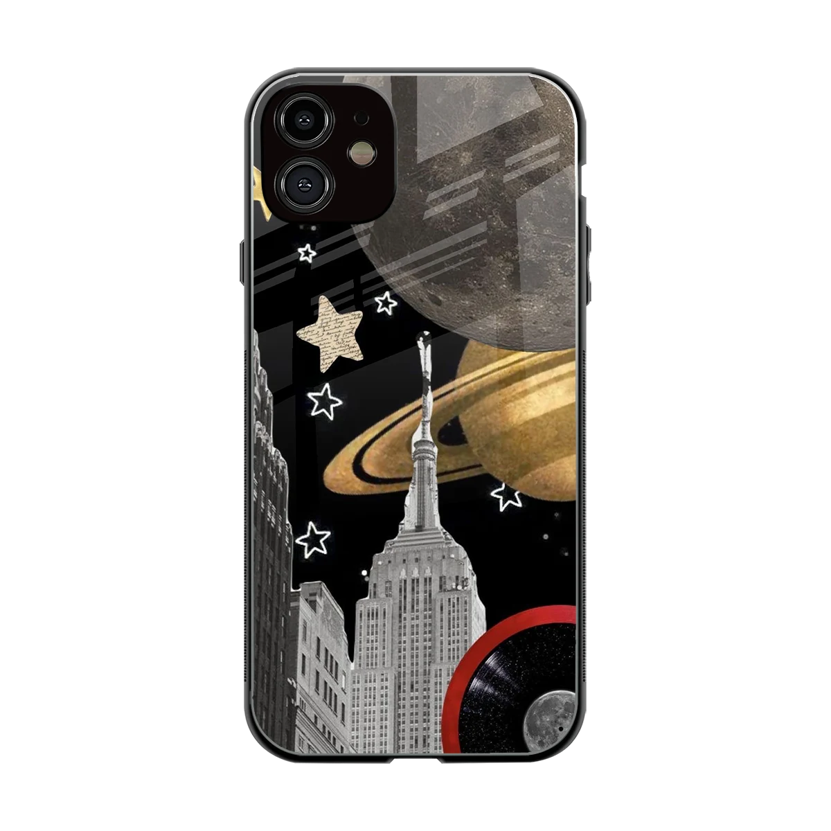 City Cosmos back phone cover | glass case for iphone 11