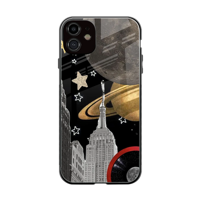City Cosmos back phone cover | glass case for iphone 11