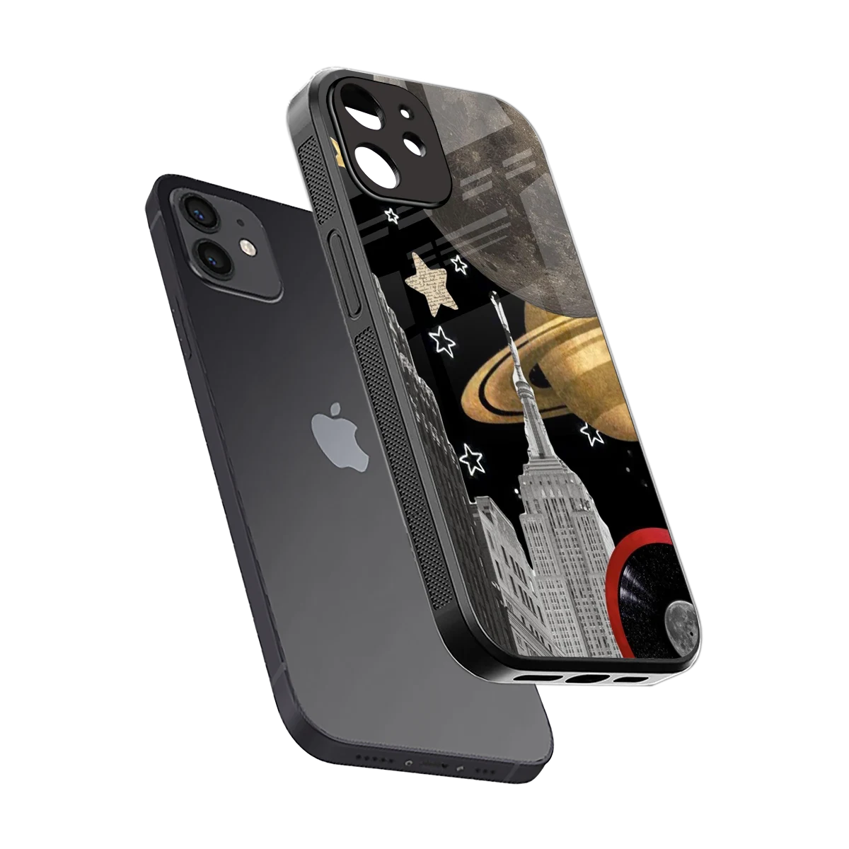 City Cosmos sleek iphone 11 cover with tempered glass back and TPU edges