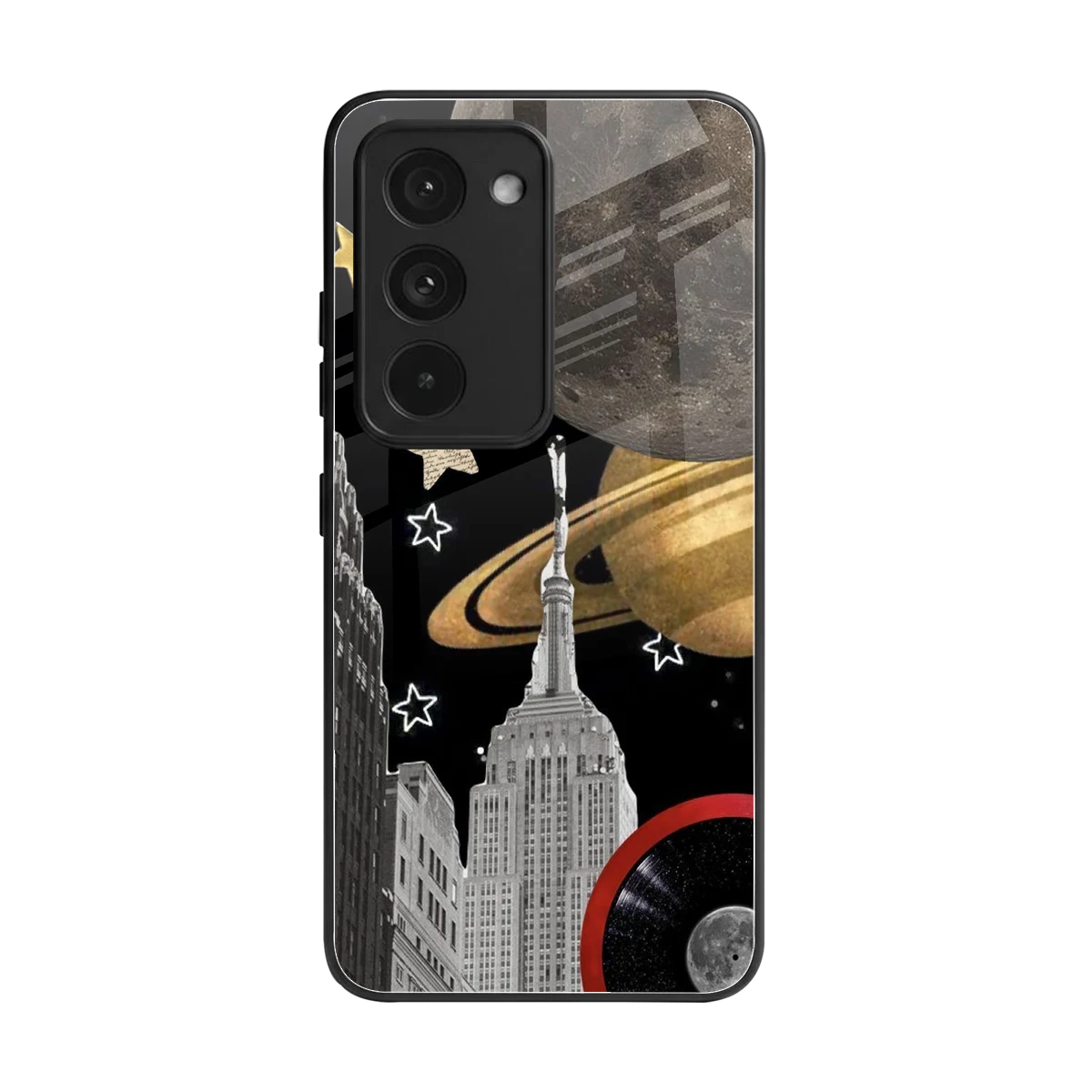 City Cosmos back phone cover | glass case for redmi 15 5g