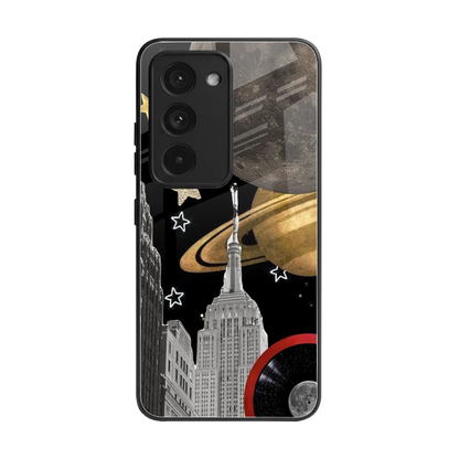 City Cosmos back phone cover | glass case for redmi 15 5g