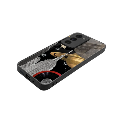 City Cosmos stylish phone case for redmi 15 5g | glossy glass and slim fit