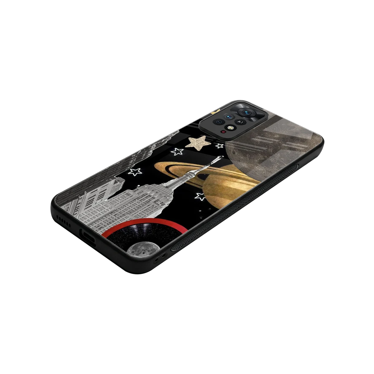 City Cosmos stylish phone case for redmi note 11 pro | glossy glass and slim fit