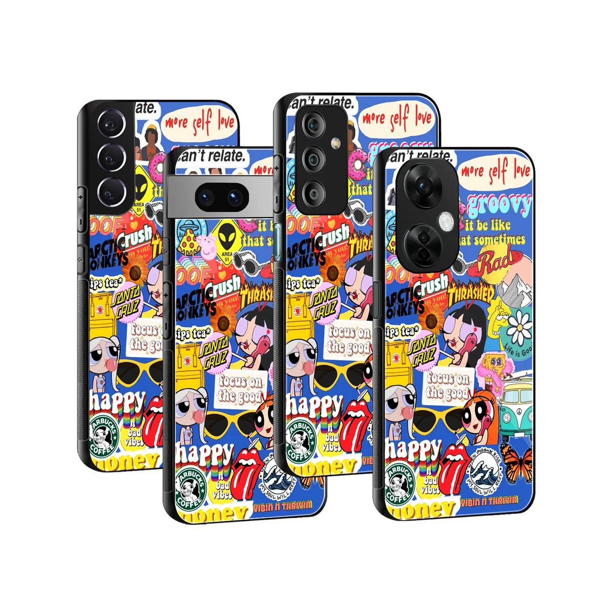 Stylish Glass Back Case for All Smartphones iPhone, Samsung, OnePlus, Pixel, Redmi, Oppo, Vivo, Motorola