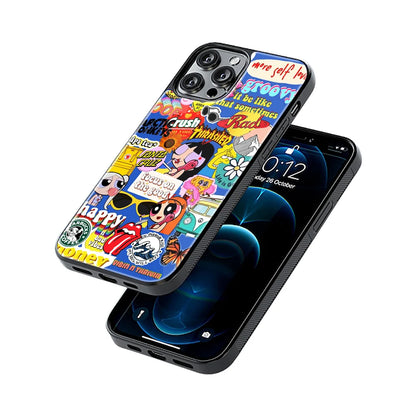 Protective Glass Back Phone Case Compatible with iPhone, Samsung, OnePlus, Pixel & More