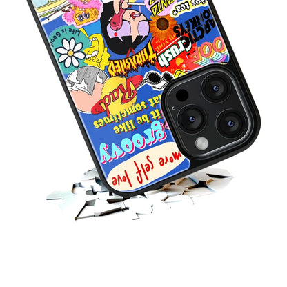 Durable Glass Back Mobile Case for iPhone, Samsung, OnePlus, Google Pixel, Redmi, Vivo, Oppo