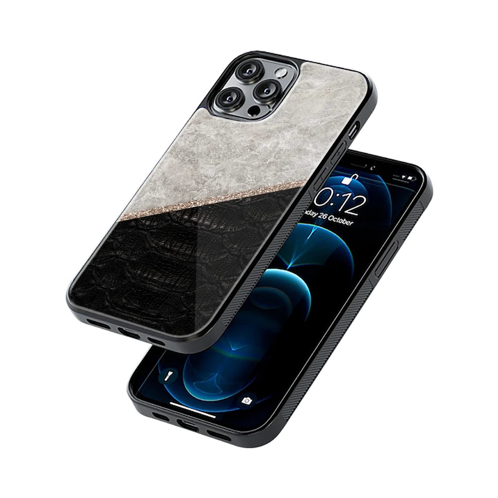 Protective Glass Back Phone Case Compatible with iPhone, Samsung, OnePlus, Pixel & More
