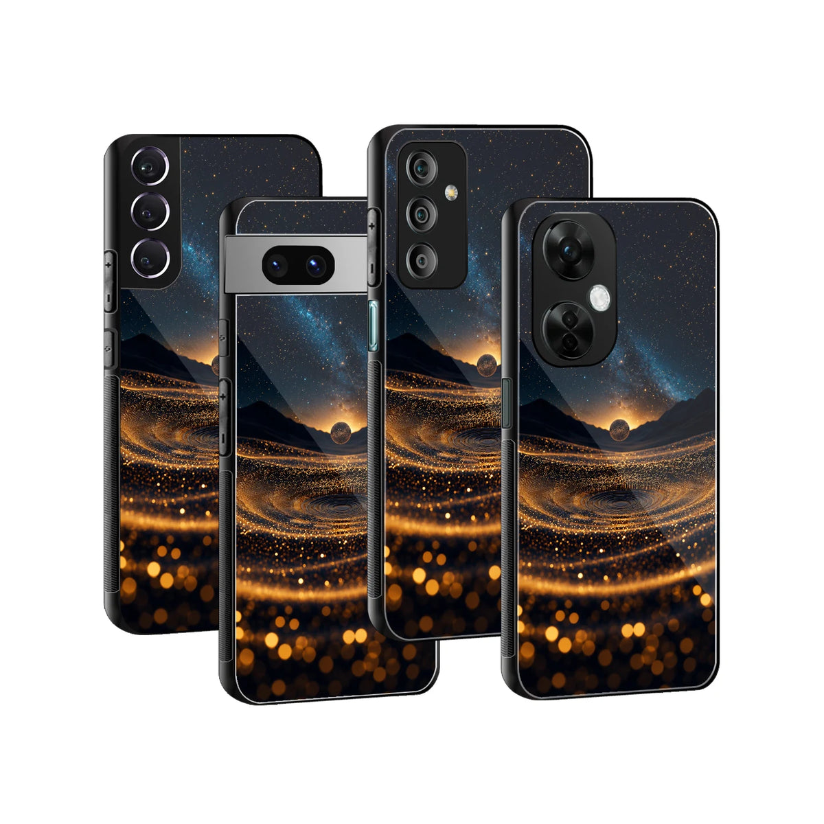 Stylish Glass Back Case for All Smartphones iPhone, Samsung, OnePlus, Pixel, Redmi, Oppo, Vivo, Motorola