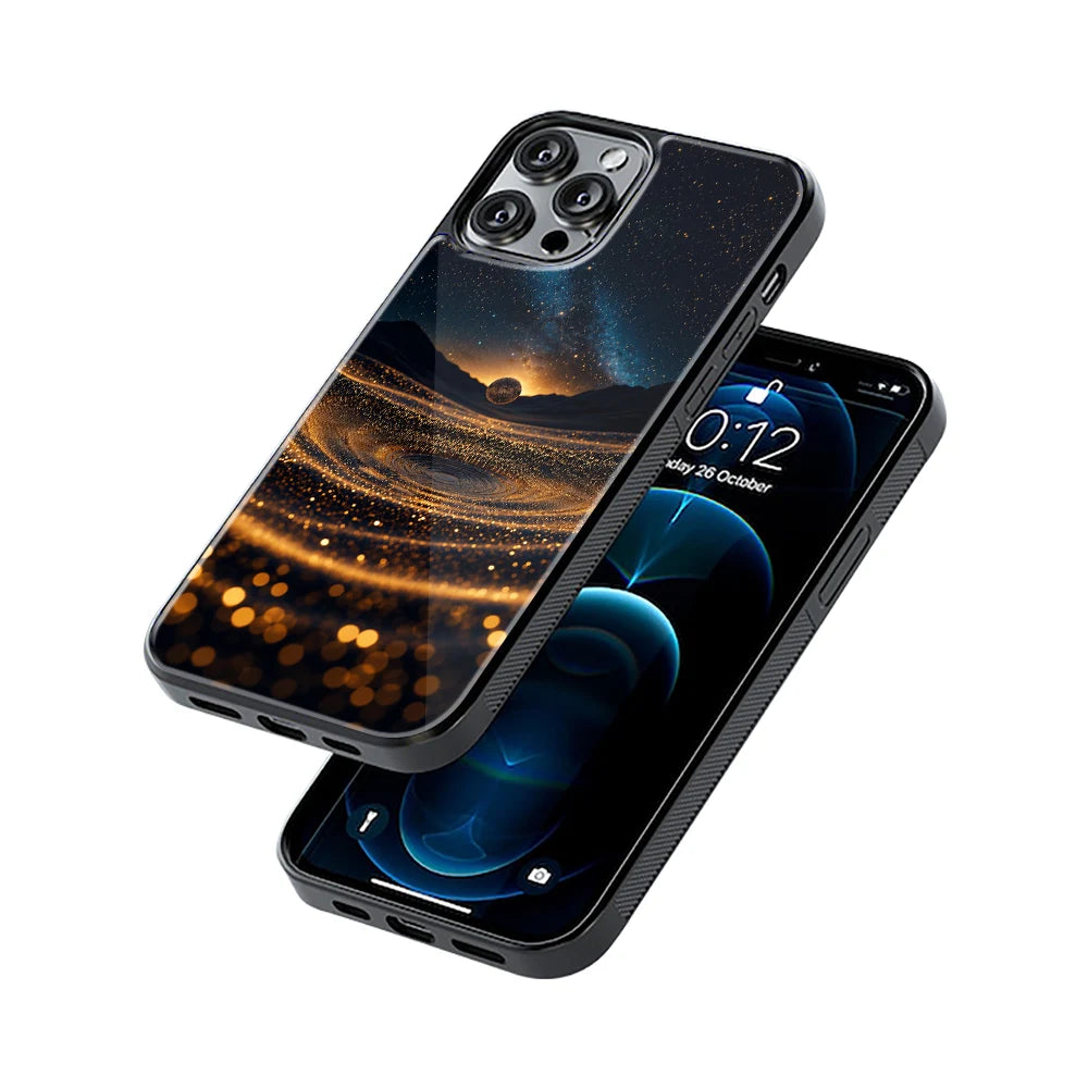 Protective Glass Back Phone Case Compatible with iPhone, Samsung, OnePlus, Pixel & More