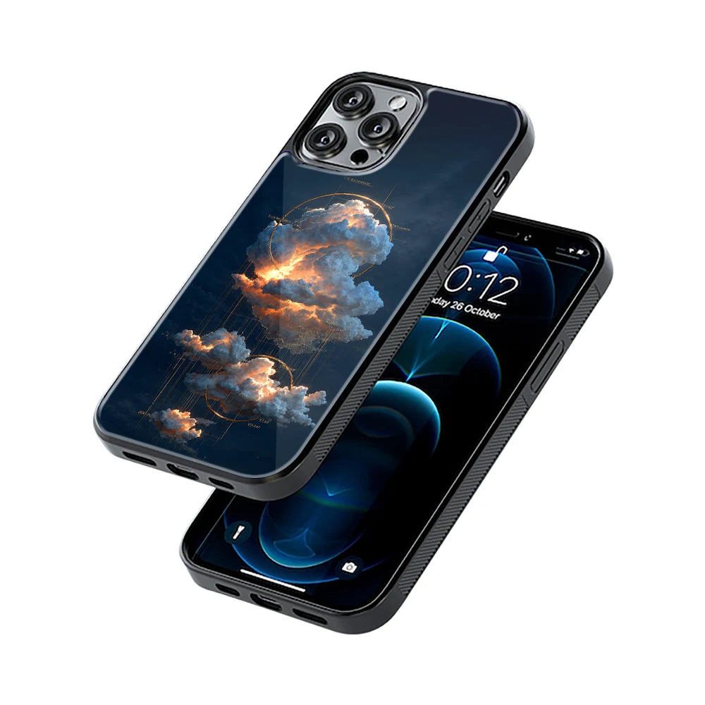Protective Glass Back Phone Case Compatible with iPhone, Samsung, OnePlus, Pixel & More
