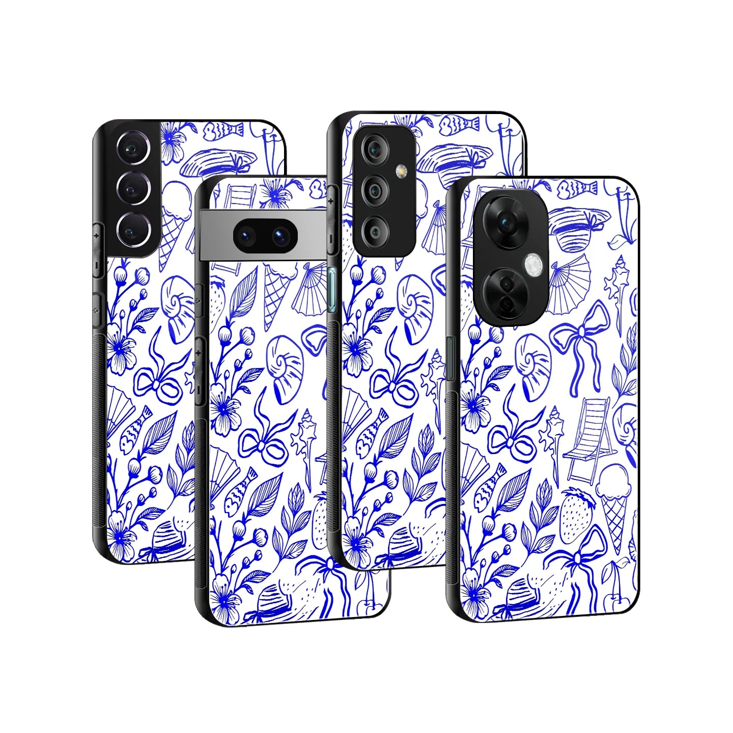 Stylish Glass Back Case for All Smartphones iPhone, Samsung, OnePlus, Pixel, Redmi, Oppo, Vivo, Motorola