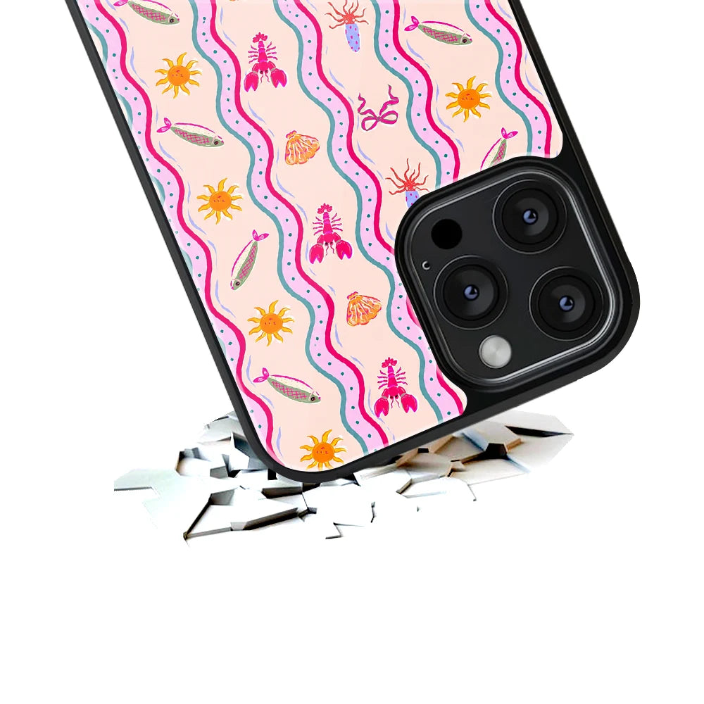 Durable Glass Back Mobile Case for iPhone, Samsung, OnePlus, Google Pixel, Redmi, Vivo, Oppo