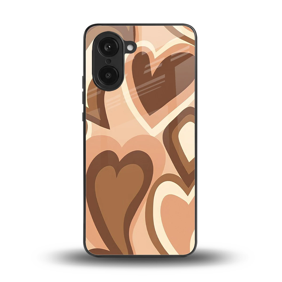 Cocoa Heartbeat back phone cover | glass case for oneplus nord ce5 5g
