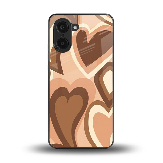 Cocoa Heartbeat back phone cover | glass case for oneplus nord ce5 5g