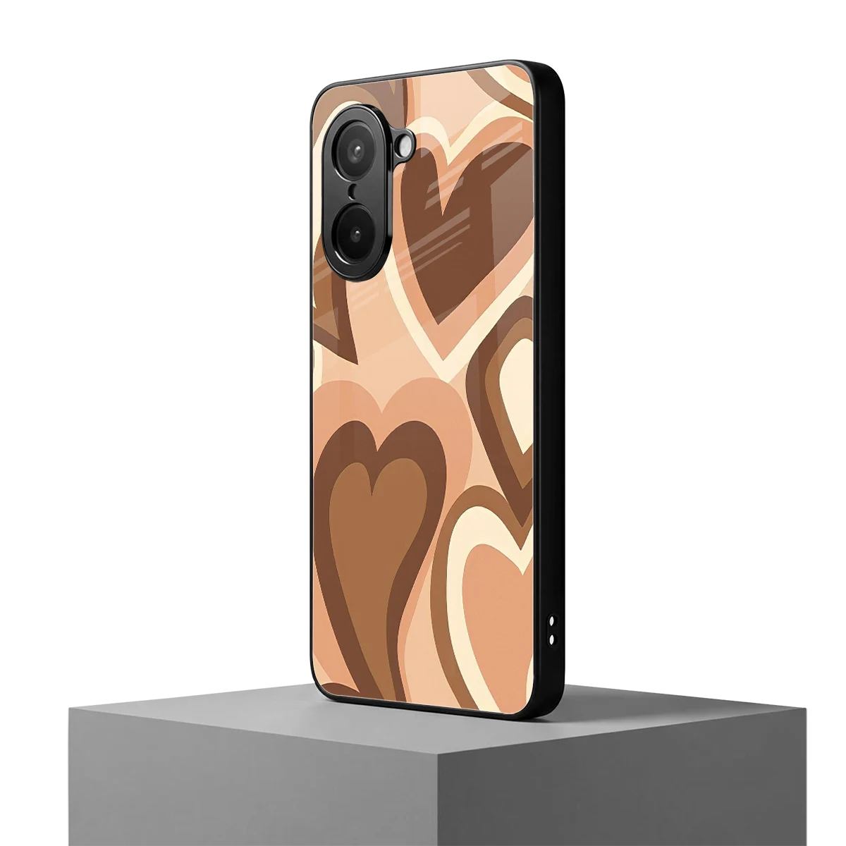 Cocoa Heartbeat oneplus nord ce5 5g mobile cover | shockproof glass phone case
