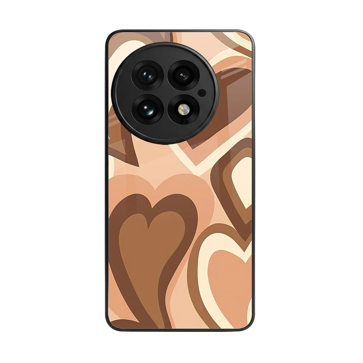 Cocoa Heartbeat back phone cover | glass case for oneplus 13