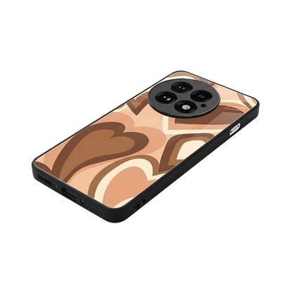 Cocoa Heartbeat stylish phone case for oneplus 13 | glossy glass and slim fit